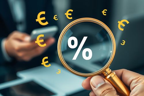 Foto: Lupe und Eurosymbole